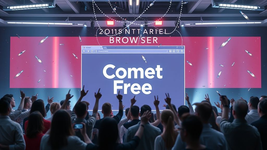 Comet launches free web browser, now available to everyone worldwide