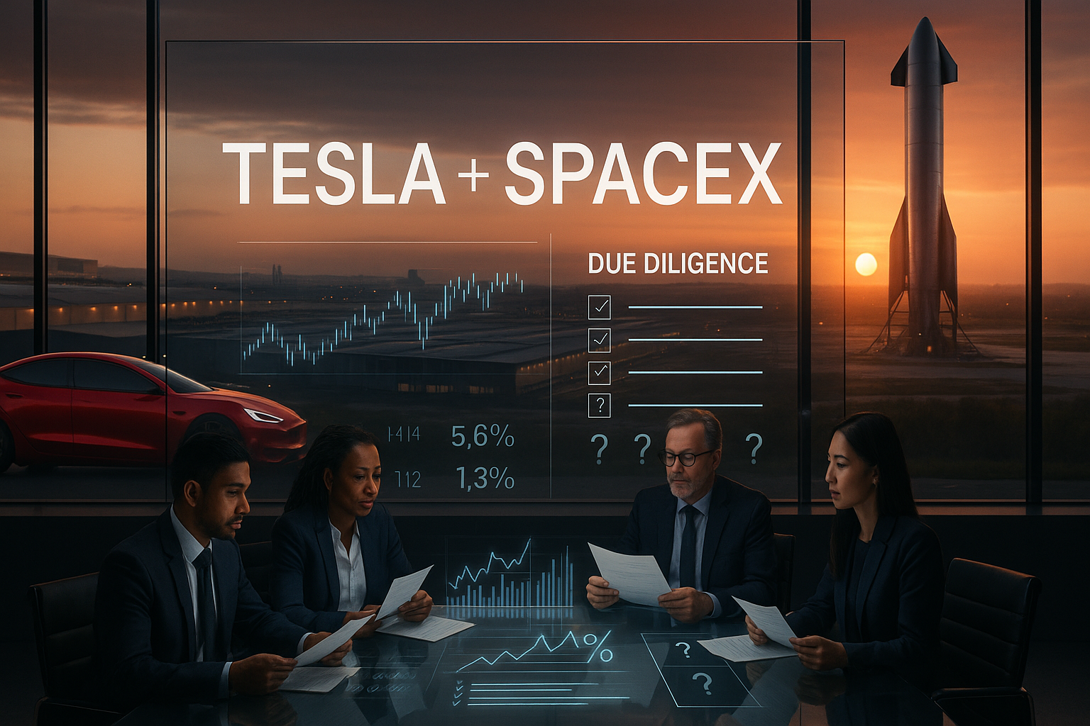 Tesla, SpaceX, and the Hard Questions Behind a Potential Merger