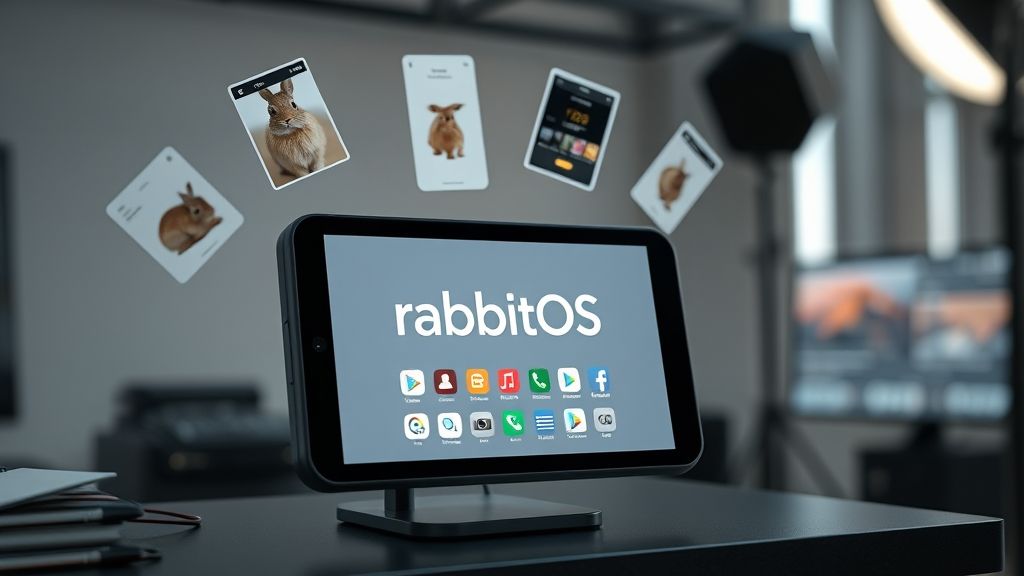 Rabbit launches rabbitOS 2 update with new card-based design for its r1 AI companion device