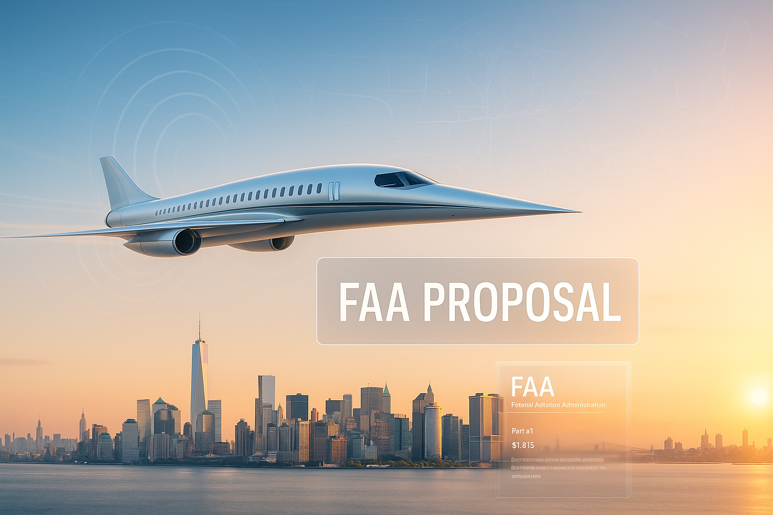 Quiet Supersonic Jets Over US Cities, The FAA Proposal That Could Rewrite Air Travel